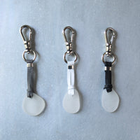 Sea Glass & Leather Keychains - TheRubbishRevival