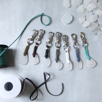 Sea Glass & Leather Keychains - TheRubbishRevival