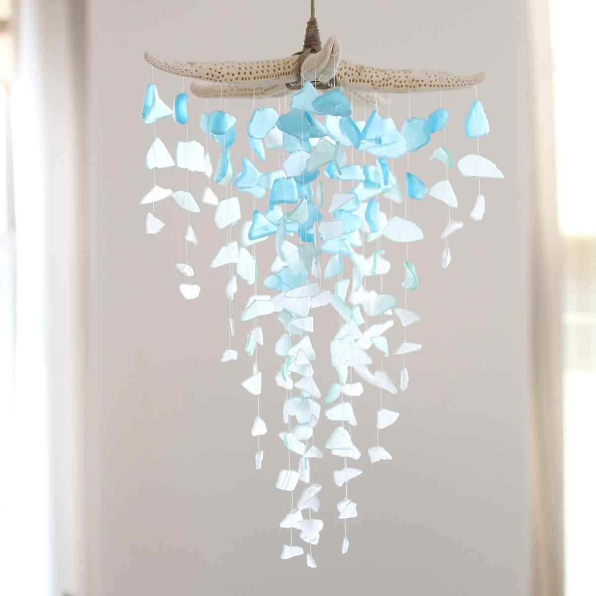 Sea Glass & Starfish Mobile - Grand Ombre - TheRubbishRevival