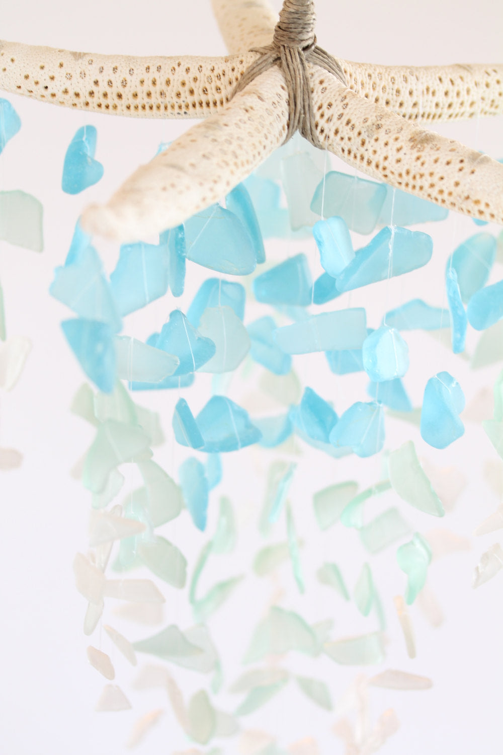Sea Glass & Starfish Mobile - Grand Ombre - TheRubbishRevival