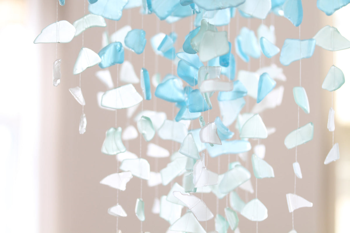 Sea Glass & Starfish Mobile - Grand Ombre - TheRubbishRevival