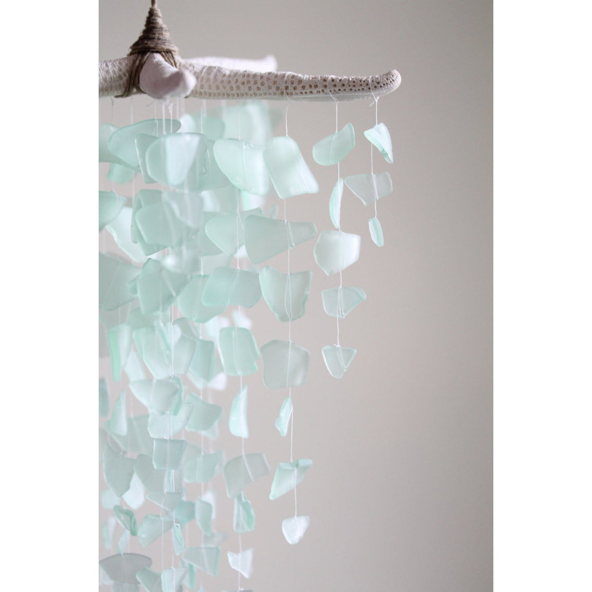 Sea Glass & Starfish Mobile - Seafoam - TheRubbishRevival