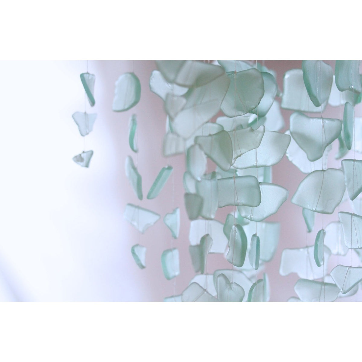 Sea Glass & Starfish Mobile - Seafoam - TheRubbishRevival