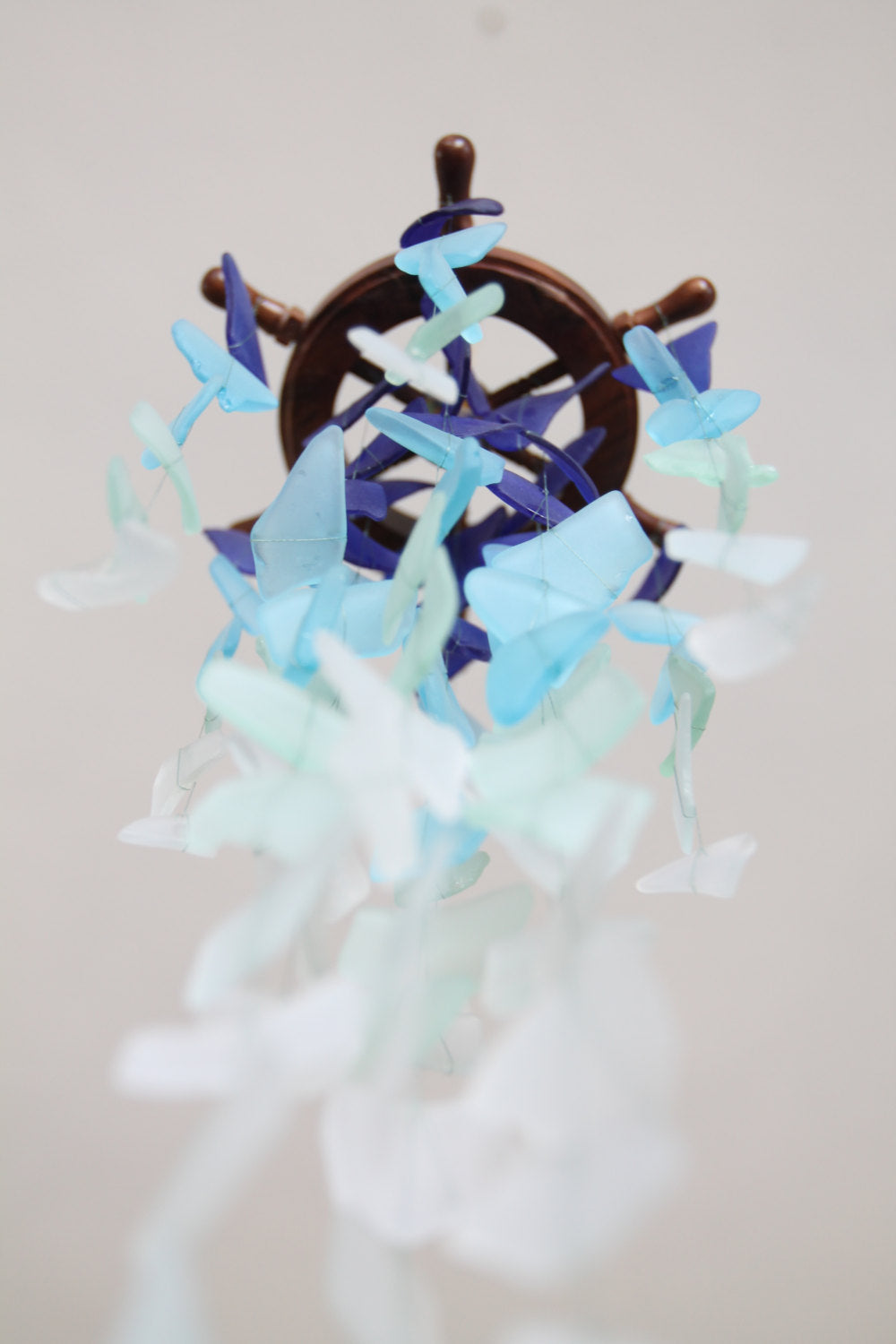 Seaglass & Shipwheel Mobile - TheRubbishRevival